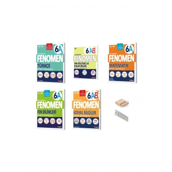 6.Sınıf 6A Tüm Dersler Soru Bankası YENİ MÜFREDAT + Telefon Tutucu +Çözüm Ayracı