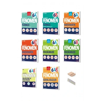 6.Sınıf 6A ve 6B Tüm Dersler Soru Bankası 2025-2026 +Telefon Tutucu +Çözüm Ayracı