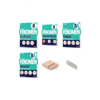 8.Sınıf 8 A Paragraf Türkçe Dilbilgisi Anlam Bilgisi Soru 2025-2026 +Çözüm Ayracı+Telefon Tutucu