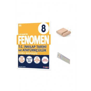 8.Sınıf 8 İnkilap Soru Bankası AB 2025-2026 +Çözüm Ayracı+Telefon Tutucu