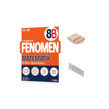 8.Sınıf 8 B Matematik Soru Bankası 2025-2026 +Çözüm Ayracı+Telefon Tutucu