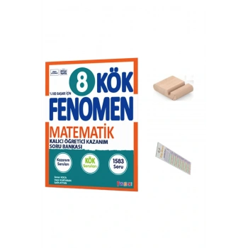 8.Sınıf KÖK Matematik Soru Bankası 2025-2026 +Çözüm Ayracı+Telefon Tutucu