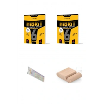 HIZ 6.Sınıf HİBRİT Matematik Fen Soru Bankası YENİ MÜFREDAT+Telefon Tutucu +Çözüm Ayıracı