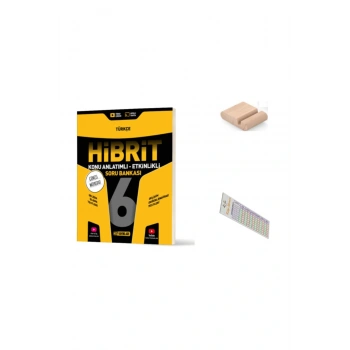 HIZ 6.Sınıf HİBRİT Türkçe Soru Bankası YENİ MÜFREDAT+Telefon Tutucu +Çözüm Ayıracı