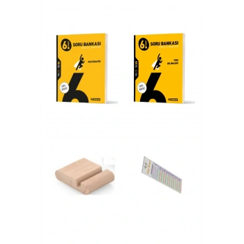 HIZ 6.Sınıf Fen Bilimleri Matematik Soru Bankası YENİ MÜFREDAT+Telefon Tutucu+Soru Çözüm Ayıracı