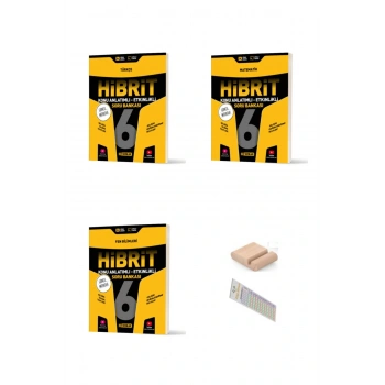 HIZ 6.Sınıf HİBRİT Fen Matematik Türkçe Soru Bankası YENİ MÜFREDAT+Telefon Tutucu +Çözüm Ayıracı