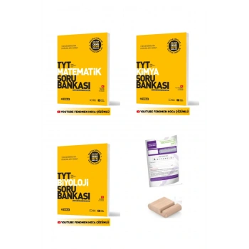 TYT Kimya Matematik Biyoloji Soru Bankası 2026 YKS + Deneme +Plan Deft+ Telefon Tutucu