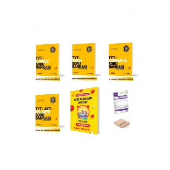 TYT Tarih Türkçe Coğrafya Felsefe Soru Bankası 2026 YKS + Deneme +Plan Deft+ Telefon Tutucu