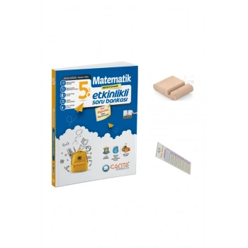 ÇANTA 5. Sınıf Matematik Etkinlikli Soru Bankası +Telefon Tutucu +Soru Çözüm Ayıracı