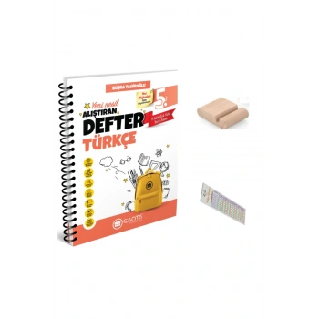 ÇANTA 5. Sınıf Türkçe Alıştıran Defter+Telefon Tutucu +Soru Çözüm Ayıracı