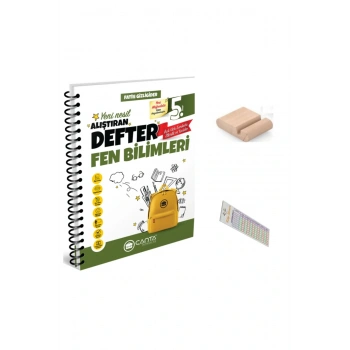 ÇANTA 5. Sınıf Fen Bilimleri Alıştıran Defter+Telefon Tutucu +Soru Çözüm Ayıracı