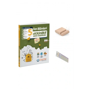 ÇANTA 5. Sınıf Fen Bilimleri Etkinlikli Soru Bankası +Telefon Tutucu +Soru Çözüm Ayıracı