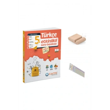 ÇANTA 5. Sınıf Türkçe Etkinlikli Soru Bankası +Telefon Tutucu +Soru Çözüm Ayıracı