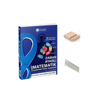 8.Sınıf Matematik Zaman Ayarlı Soru Bankası 2025-2026 +Telefon Tutucu+Soru Çözüm Ayıracı