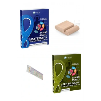 8.Sınıf Fen Matematik Zaman Ayarlı Soru Bankası +Telefon Tutucu+Soru Çözüm Ayıracı