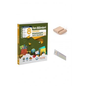 8.Sınıf Fen Etkinlikli Kazanım Sıralı Soru Bankası+Telefon Tutucu+Soru Çözüm Ayıracı