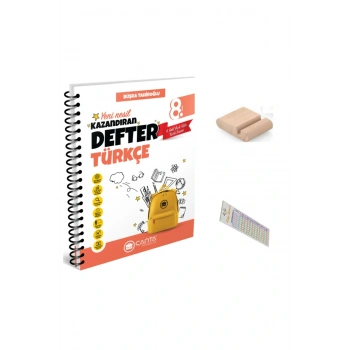 8.Sınıf Türkçe Kazandıran Defter +Telefon Tutucu+ Soru Çözüm Ayıracı