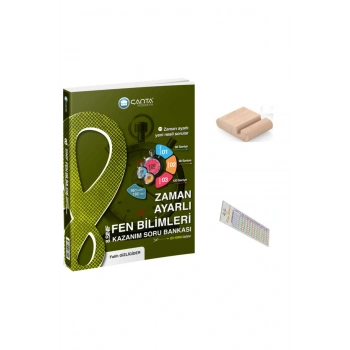 8.Sınıf Fen Zaman Ayarlı Soru Bankası +Telefon Tutucu+Soru Çözüm Ayıracı