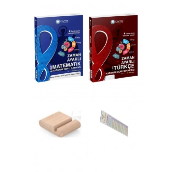 8.Sınıf Matematik Türkçe Zaman Ayarlı Soru Bankası +Telefon Tutucu+Soru Çözüm Ayıracı