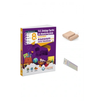 8.Sınıf İnkılap Etkinlikli Kazanım Sıralı Soru Bankası+Telefon Tutucu+Soru Çözüm Ayıracı