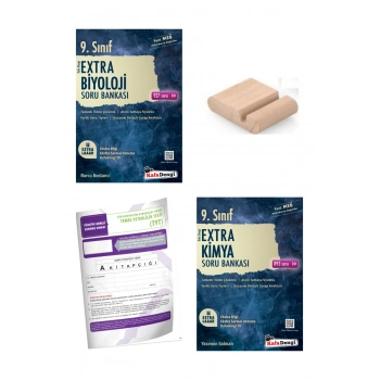 9. Sınıf Kimya Biyoloji Extra Soru Bankası - YENİ MÜFREDAT+Telefon Tutucu+Deneme