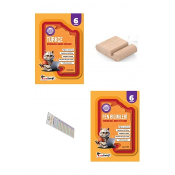 6.Sınıf Fen Bilgisi Türkçe Etkinlikli Ders Föyü 2025-2026 YENİ MÜFREDAT+Telefon Tutucu+Çözüm Ayracı