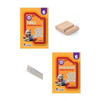 6.Sınıf Sosyal Bilgiler Türkçe Etkinlikli Ders Föyü 2026 YENİ MÜFREDAT+Telefon Tutucu+Çözüm Ayracı