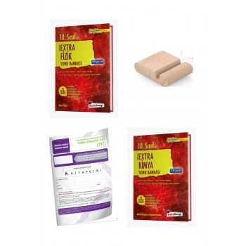 10. Sınıf Fizik Kimya Extra Soru Bankası - YENİ MÜFREDAT+Telefon Tutucu+Deneme