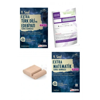 9. Sınıf Edebiyat Matematik Extra Soru Bankası - YENİ MÜFREDAT+Telefon Tutucu+Deneme