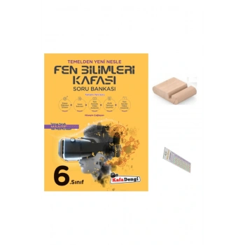 6.Sınıf Fen Bilgisi Kafası Soru Bankası 2025-2026 YENİ MÜFREDAT+Telefon Tutucu+Çözüm Ayracı