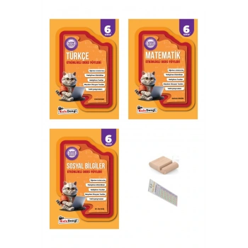 6.Sınıf Türkçe Sosyal Matematik Etkinlikli Ders Föyü 2026 YENİ MÜFREDAT+Telefon Tutucu+Çözüm Ayracı