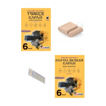 6.Sınıf Sosyal Bilgiler Türkçe Kafası Soru Bankası 2026 YENİ MÜFREDAT+Telefon Tutucu+Çözüm Ayracı