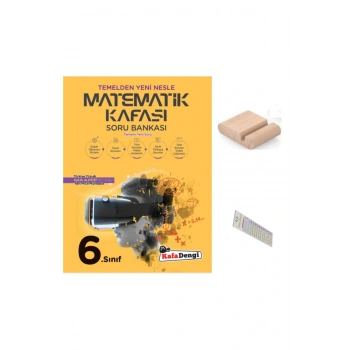 6.Sınıf Matematik Kafası Soru Bankası 2026 YENİ MÜFREDAT+Telefon Tutucu+Çözüm Ayracı