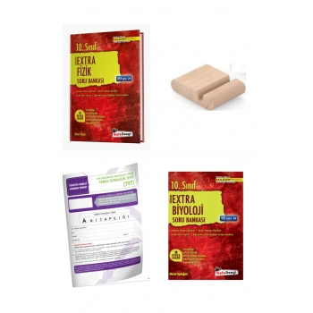 10. Sınıf Biyoloji Fizik Extra Soru Bankası - YENİ MÜFREDAT+Telefon Tutucu+Deneme