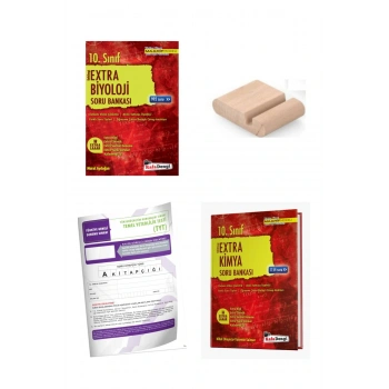 10. Sınıf Kimya Biyoloji Extra Soru Bankası - YENİ MÜFREDAT+Telefon Tutucu+Deneme