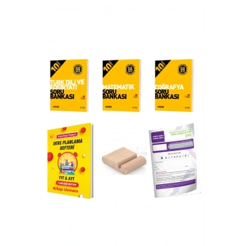 10.Sınıf Matematik Edebiyat Coğrafya Soru Bankası 2025-2026+Plan Defteri+Deneme+Telefon Tutucu