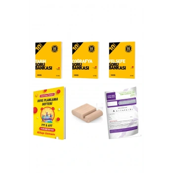 10.Sınıf Tarih Felsefe Coğrafya Soru Bankası 2025-2026+Plan Deft+Deneme+Telefon Tutucu