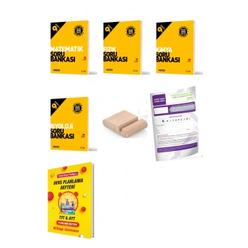 9.Sınıf Fizik Biyoloji Matematik Kimya Soru Bankası 2025-2026+Plan Defteri+Deneme+Telefon Tutucu