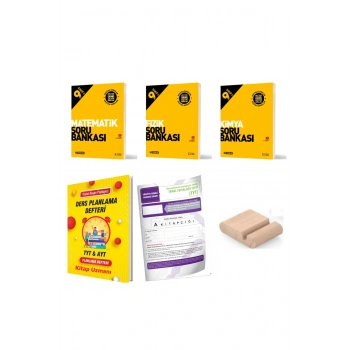 9.Sınıf Matematik Fizik Kimya Soru Bankası 2025-2026+Plan Defteri+Deneme+Telefon Tutucu