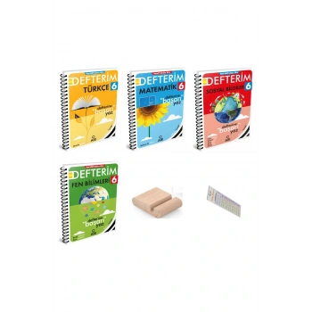 ARI 6. Sınıf Matematik Fen Sosyal Türkçe Defterim 2026 YENİ MÜFREDAT+Telefon Tutucu+Çözüm Ayracı