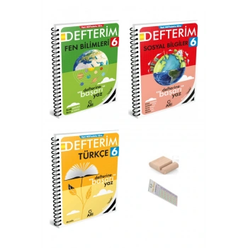 ARI 6. Sınıf Türkçe Sosyal Fen Defterim 2025-2026 YENİ MÜFREDAT+Telefon Tutucu+Çözüm Ayracı