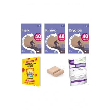 9.Sınıf 40 SEANS Fizik Kimya Biyoloji Konu Özt. Soru Bankası YENİ MÜFREDAT+Deneme+Telefon Tutucu