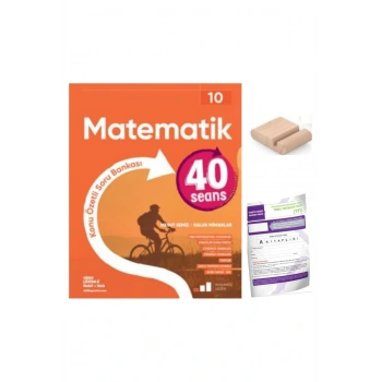 10.Sınıf 40 SEANS Matematik Konu Özt. Soru Bankası YENİ MÜFREDAT+Deneme+Telefon Tutucu