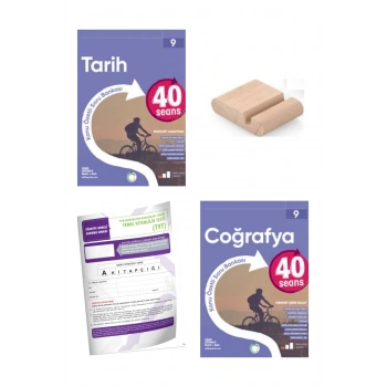 9.Sınıf 40 SEANS Tarih Coğrafya Konu Özt. Soru Bankası YENİ MÜFREDAT+Deneme+Telefon Tutucu