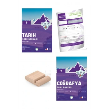 9.Sınıf ICEBERG Tarih Coğrafya Soru Bankası YENİ MÜFREDAT+Deneme+Telefon Tutucu
