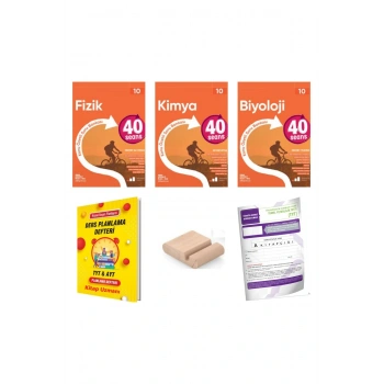 10.Sınıf 40 SEANS Fizik Kimya Biyoloji Konu Özt. Soru Bankası YENİ MÜFREDAT+Deneme+Telefon Tutucu