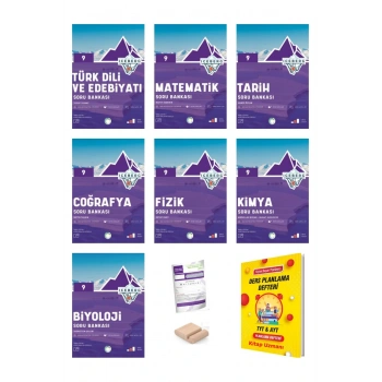 9.Sınıf ICEBERG TÜM DERSLER Soru Bankası YENİ MÜFREDAT+Deneme+Telefon Tutucu