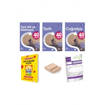 9.Sınıf 40 SEANS Edebiyat Tarih Coğrafya Konu Özt. Soru Bankası YENİ MÜFR+Deneme+Tutucu+Plan Deft