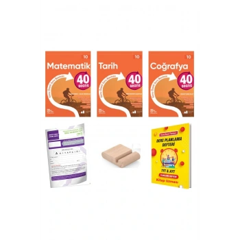 10.Sınıf 40 SEANS Matematik Tarih Coğrafya Konu Özt. Soru Bankası YENİ MÜFR+Deneme+Tutucu+Plan Deft