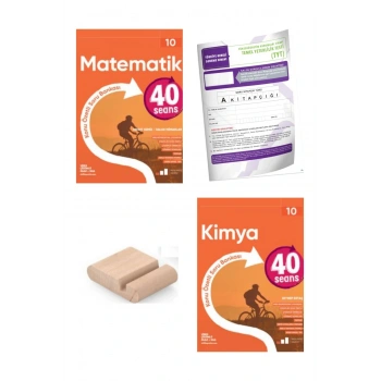10.Sınıf 40 SEANS Kimya Matematik Konu Özt. Soru Bankası YENİ MÜFREDAT+Deneme+Telefon Tutucu